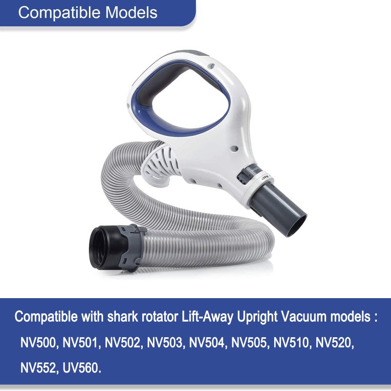 LesinaVac Upgraded Replacement Shark Rotator Hose Handle Compatible for Shark Rotator Pro Lift-Away NV500, NV501, NV502, NV503, NV504, NV505, NV510, NV552, UV560, Part 1245FC500, Blue(Only Models Listed Below) - Image 2